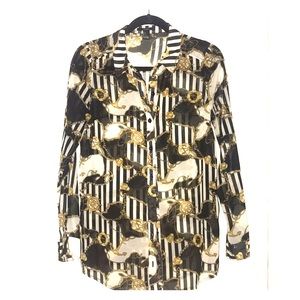 Forever 21 Nautical Pattern Button down